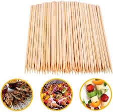 Bamboo Skewers – Natural Wooden Sticks for Grilling, BBQ, Fruit, or Crafts – Smooth Finish, Easy to Use – Available in 15cm, 20cm, 25cm, and 30cm – Pack of 50