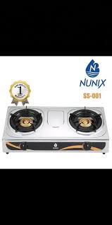 Double Burner Gas Cooker SC002 Nunix – Compact and Efficient, Ideal for Small Kitchens, Adjustable Flame Control for Versatile Cooking