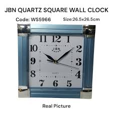 JBN Quartz Wall Clock WS5339 30cm – Silent Non-Ticking Sweep Second Hand, Modern Minimalist Frame, Large Easy-to-Read Numerals, Battery Operated, Easy Mounting, Durable ABS Construction & UV Resistant