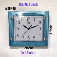 JBN Quartz Wall Clock WS5339 30cm – Silent Non-Ticking Sweep Second Hand, Modern Minimalist Frame, Large Easy-to-Read Numerals, Battery Operated, Easy Mounting, Durable ABS Construction & UV Resistant