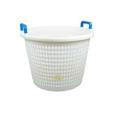Adix Large Capacity Plastic Laundry Basket with Comfortable Handles – Durable, Lightweight, and Ventilated for Efficient Clothes Organization and Transport