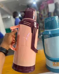 Adix Vuccum Flask 1.8Ltrs Glass Refill Plastic – Durable Insulated Flask, Keeps Beverages Hot or Cold for Extended Hours, Perfect for Home & Office Use