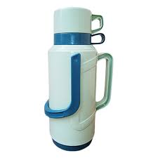 Adix Vuccum Flask 1.8Ltrs Glass Refill Plastic – Durable Insulated Flask, Keeps Beverages Hot or Cold for Extended Hours, Perfect for Home & Office Use