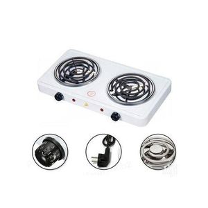 Modern Double Spiral Coil Electric Hotplate Cooker – Portable Energy-Saving Double Burner Stove for Fast, Reliable, and Convenient Cooking at Home, Office, or Hostel