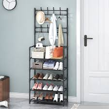 All-In-1 Shoe Rack/Coat Rack/Cap Scarf Bag Clothes Hanger – Durable Multi-Layer Organizer for Shoes, Coats, Bags, Caps, and Scarves, Waterproof & Rust-Proof
