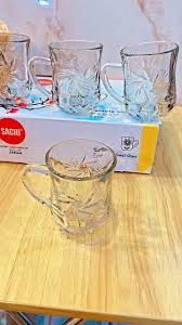 6 Pieces Irish Coffee Glasses – Clear Glass Cups with Handles, High-Base Latte and Footed Coffee Mugs for Hot and Cold Beverages