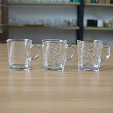 6 Pieces Irish Coffee Glasses – Clear Glass Cups with Handles, High-Base Latte and Footed Coffee Mugs for Hot and Cold Beverages