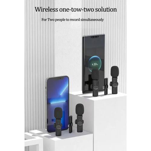 12 Inch Ring Light with Adjustable Stand, Dual Wireless Lapel Microphones, Remote Shutter Kit for Video Recording, Streaming, TikTok, YouTube, Selfies, and Professional Content Creation