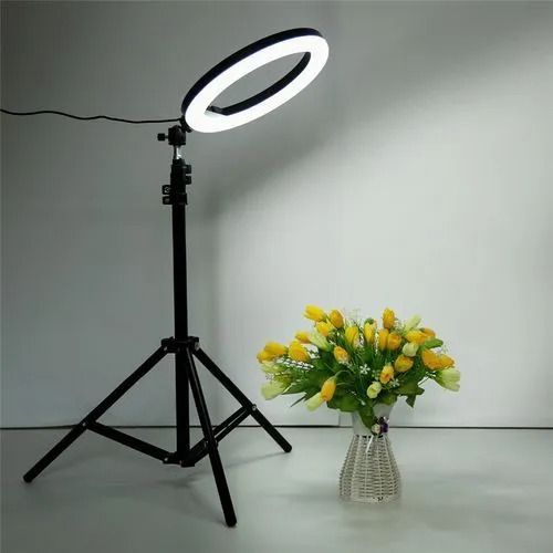 10-inch Ring Light with 2.1M Adjustable Tripod Stand and Lavalier Microphone for Professional Photography and Video Recording, Ideal for Vloggers, Streamers, Makeup Artists, and Content Creators