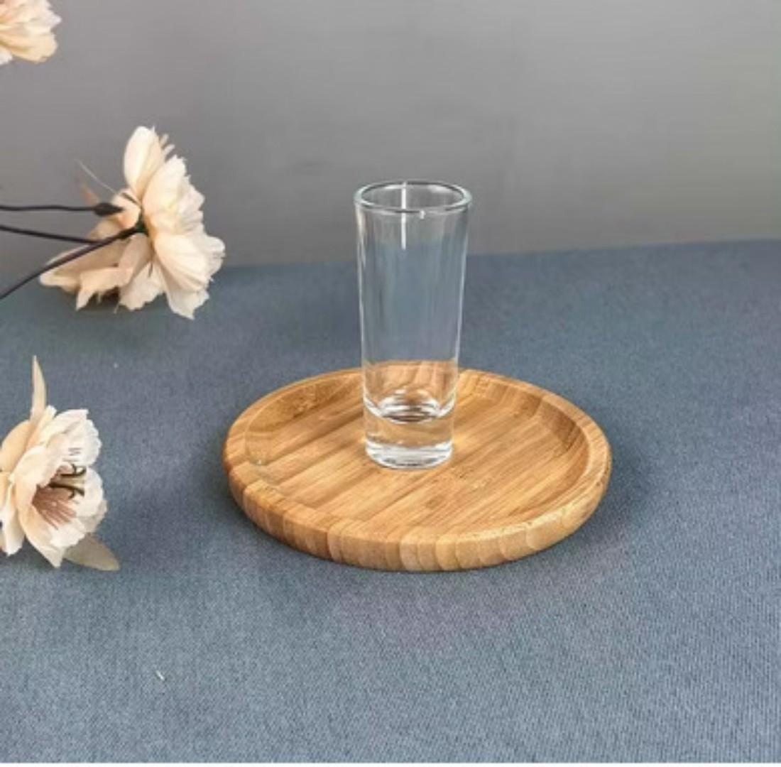 Set of 6PCs Tot glass double long Material glass Weight :106 Size 4cmx10cmx3.5cm capacity:30ml