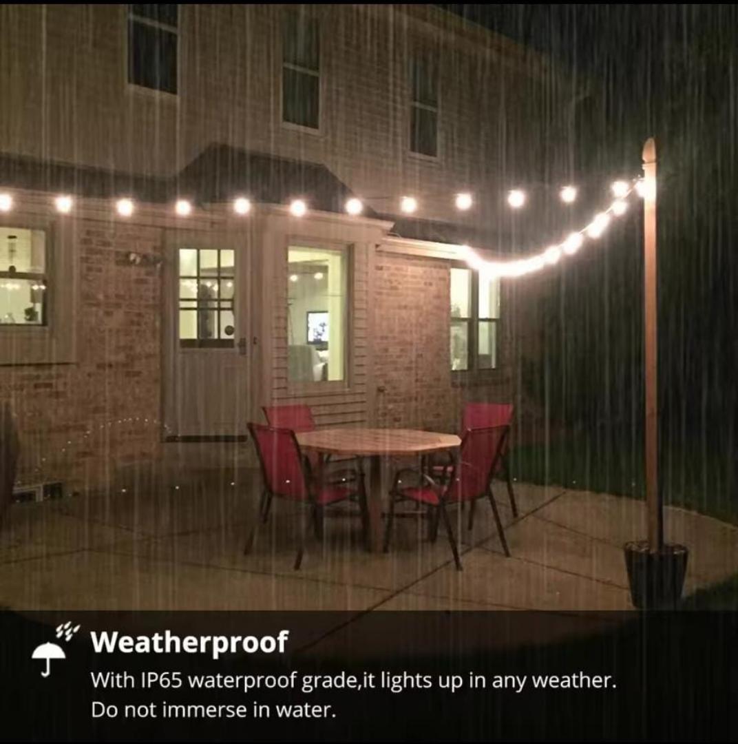 Fairy bulb string lights  20 bulbs 5M long. Electric