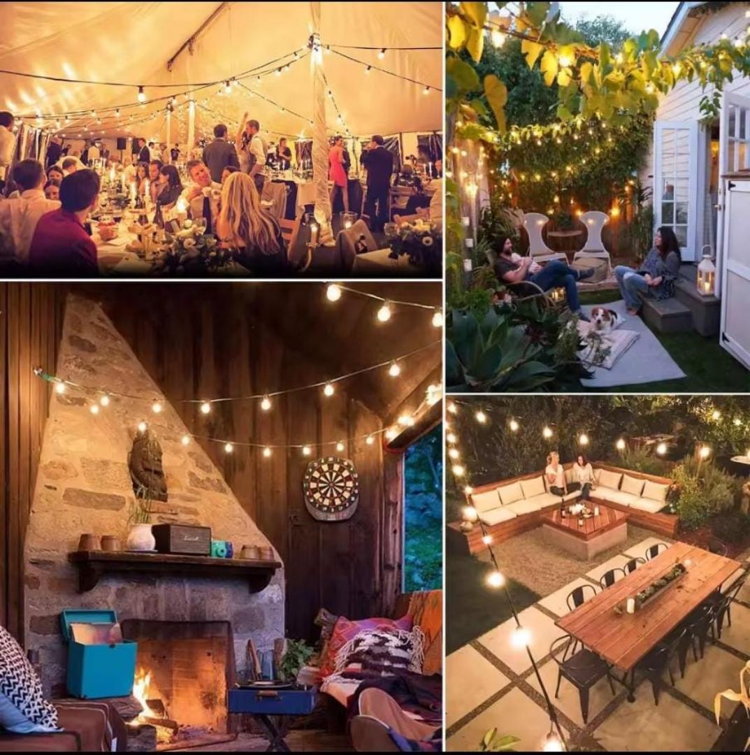 Fairy bulb string lights  20 bulbs 5M long. Electric