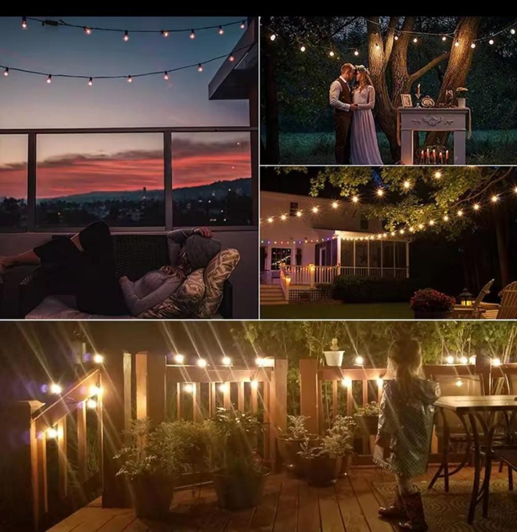 Fairy bulb string lights  20 bulbs 5M long. Electric