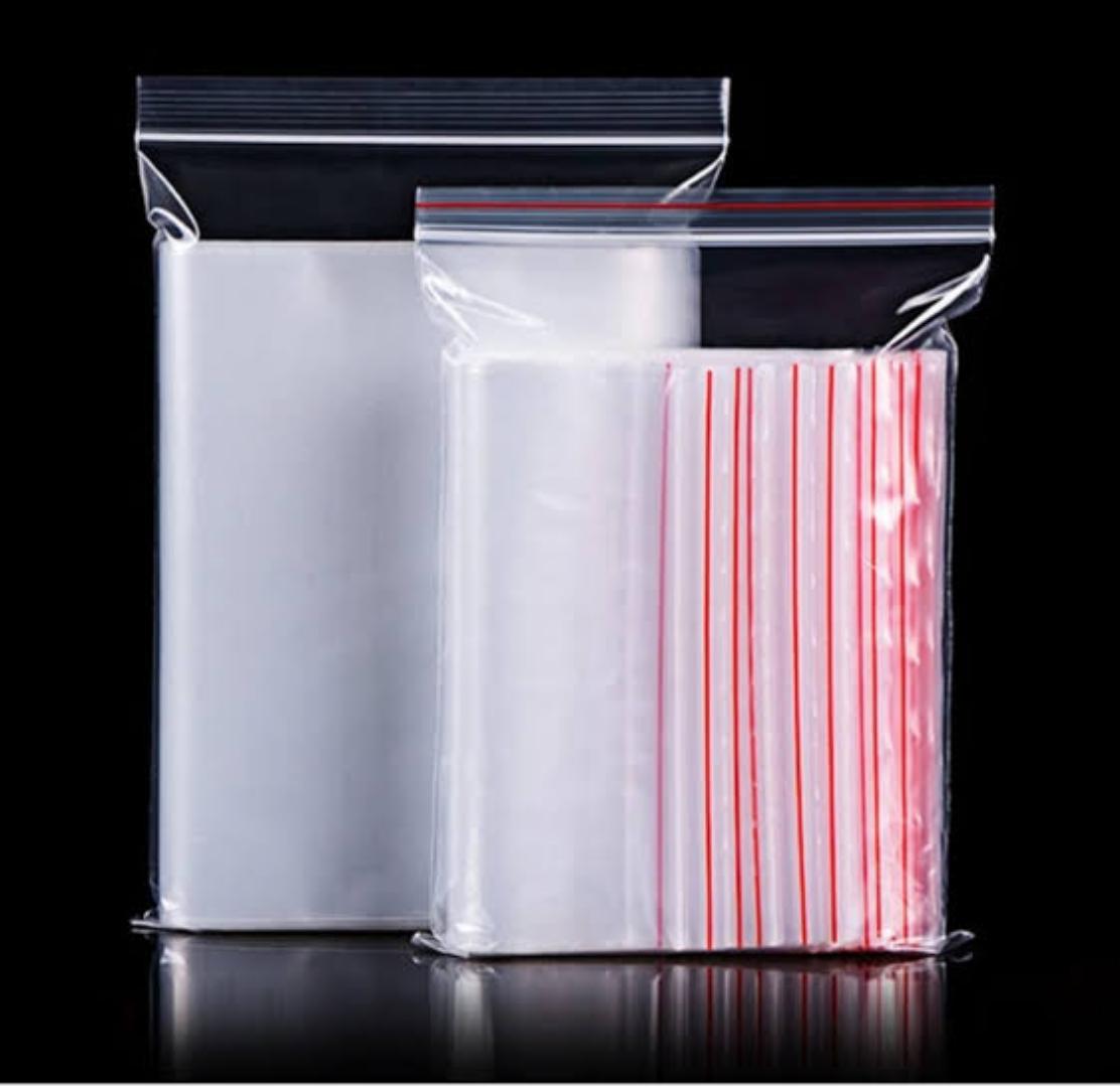 100 pcs Zip Bags I Ziplock Bags with Zip 1kg Robust Pack of 100 I Plastic Bags I Reusable Ziplock Bags I Poly Bags for Organising Zip Bags Packing Films