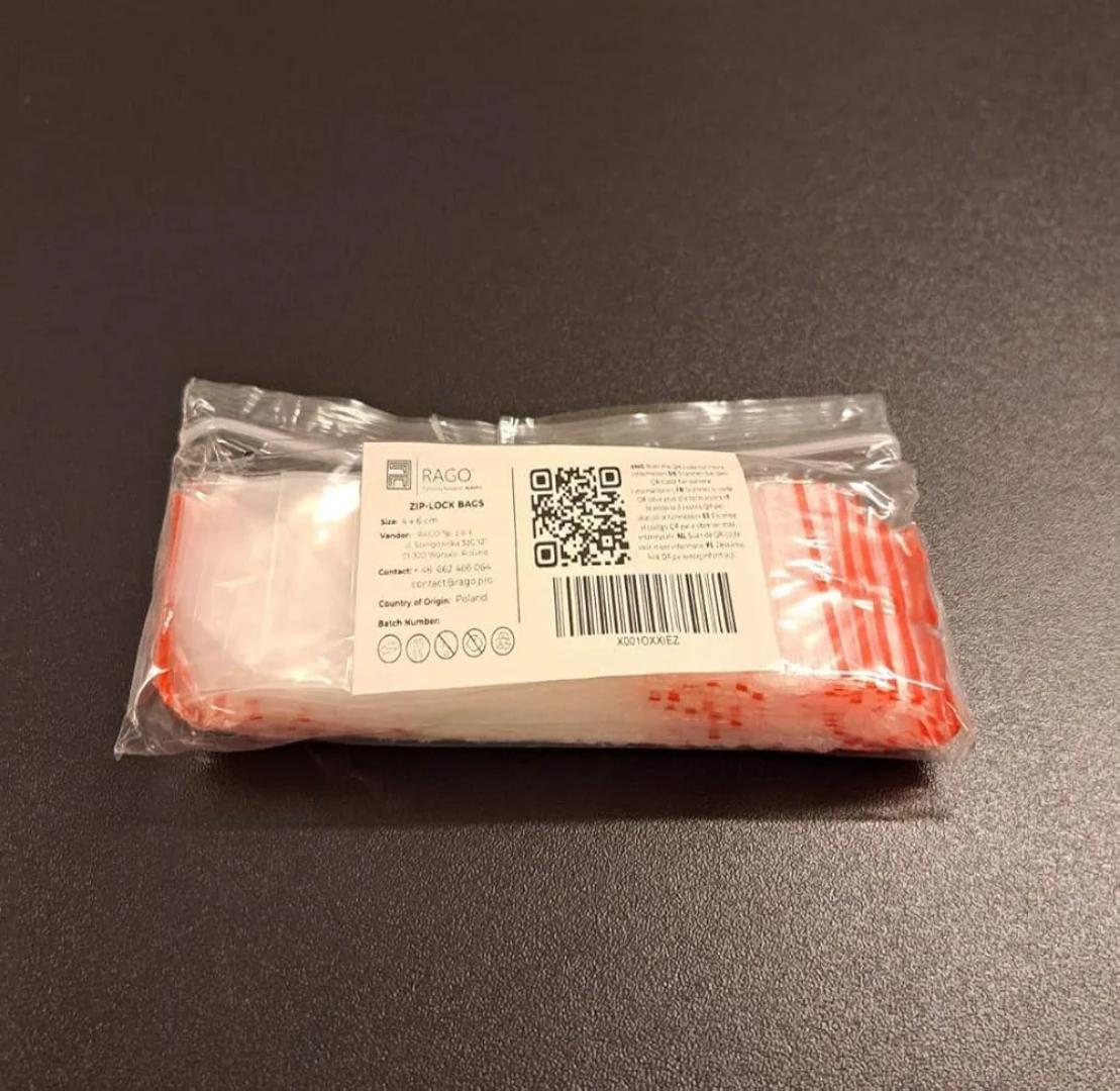 100 pcs Zip Bags I Ziplock Bags with Zip 1kg Robust Pack of 100 I Plastic Bags I Reusable Ziplock Bags I Poly Bags for Organising Zip Bags Packing Films