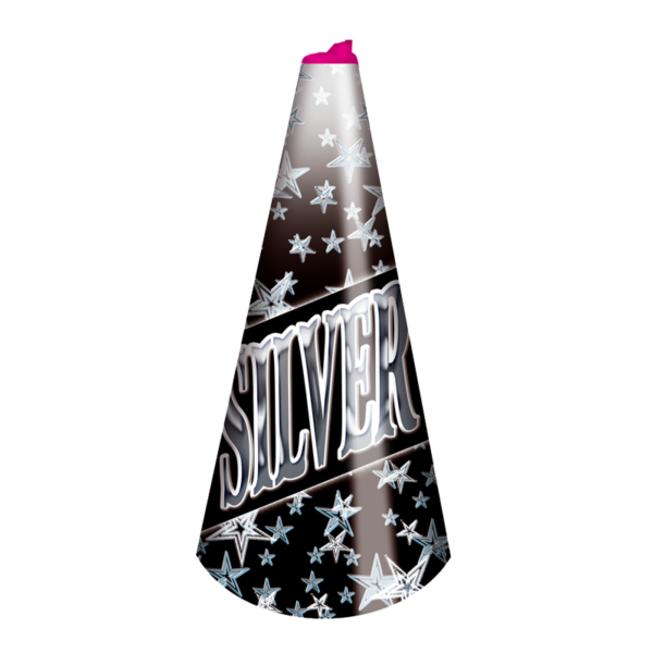 Silver Water Cone Fountain Fireworks
