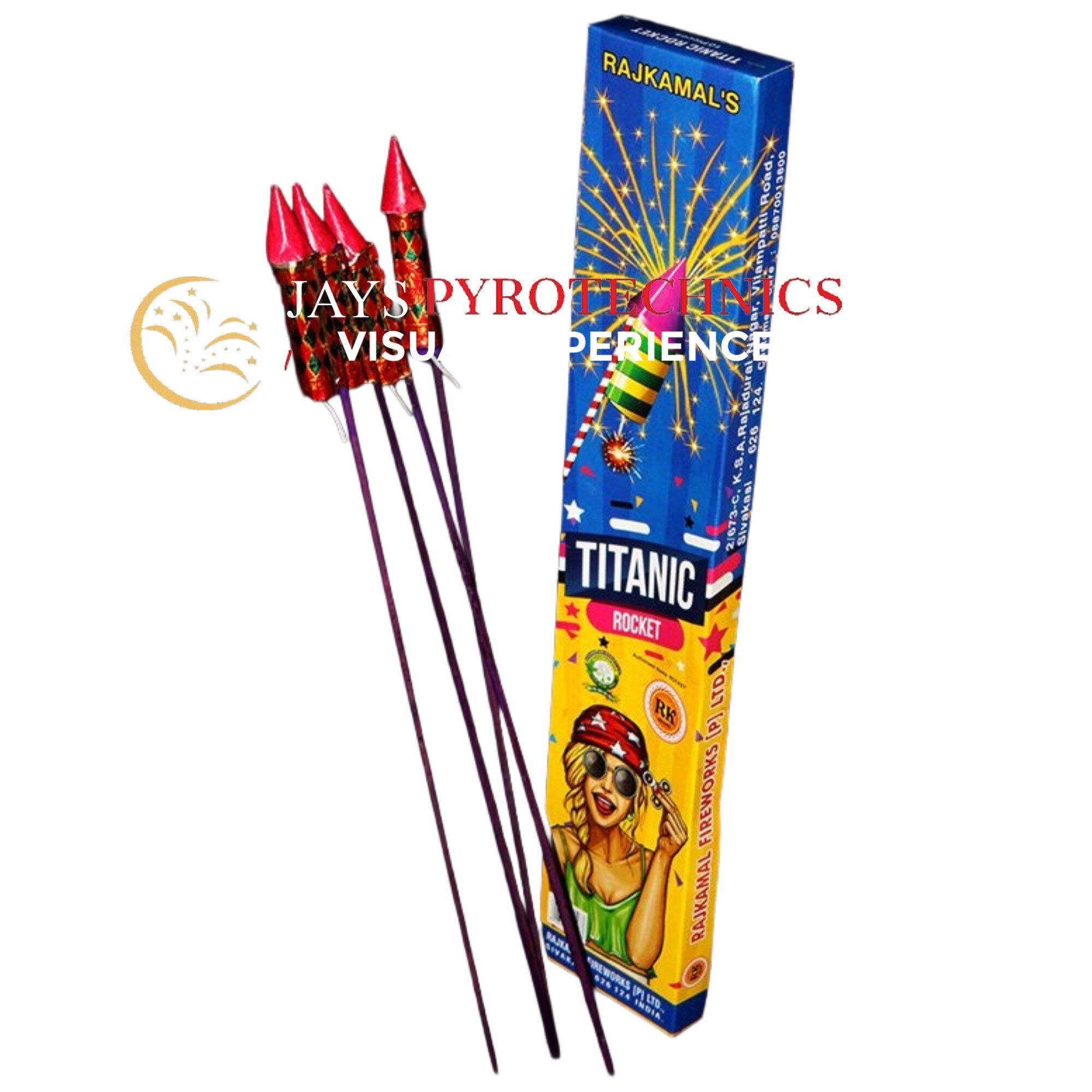 Aerial Rocket Fireworks Double Burst Fireworks 2 Sound Rocket Fireworks