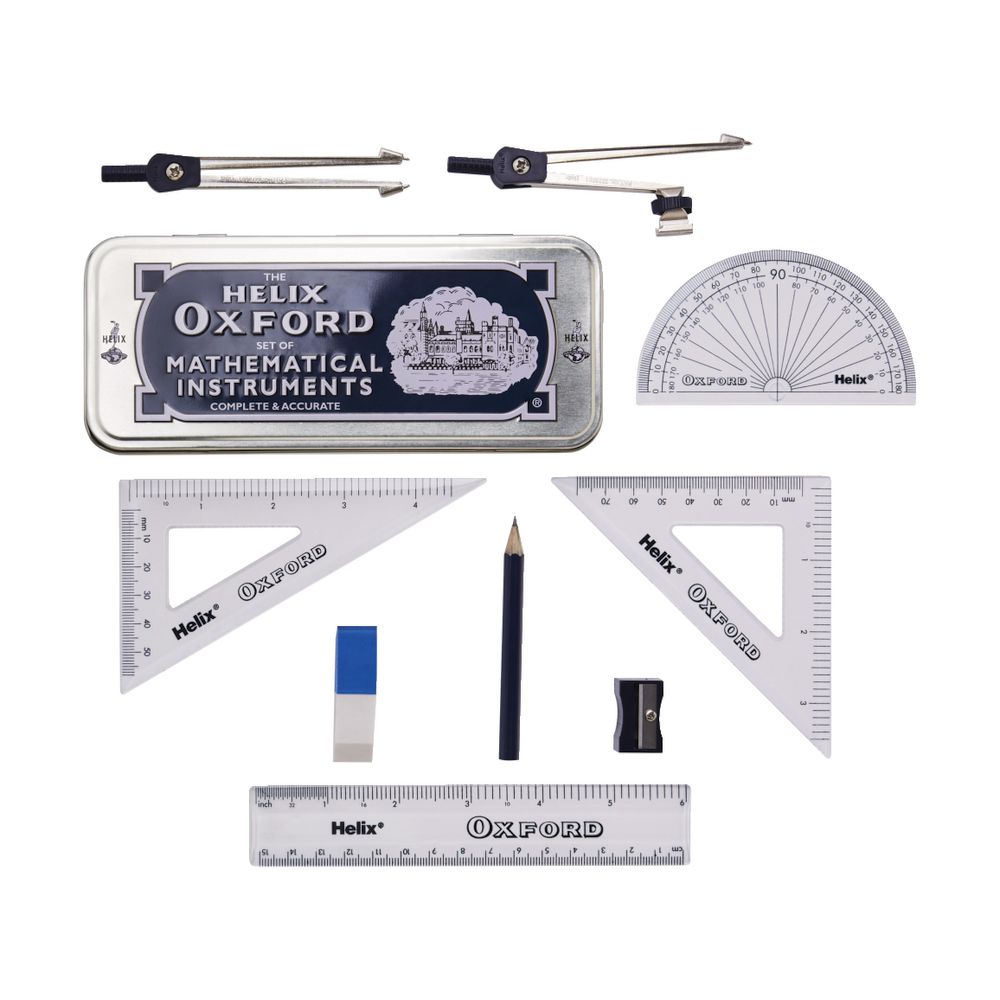 Helix Oxford School Mathematical Set - Geometrical Set Back to School