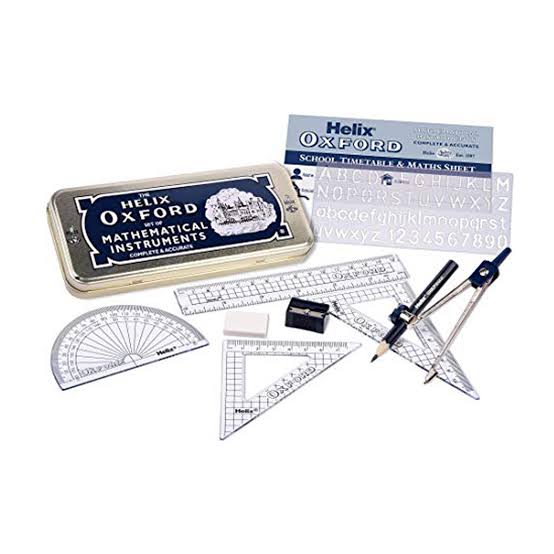 Helix Oxford School Mathematical Set - Geometrical Set Back to School