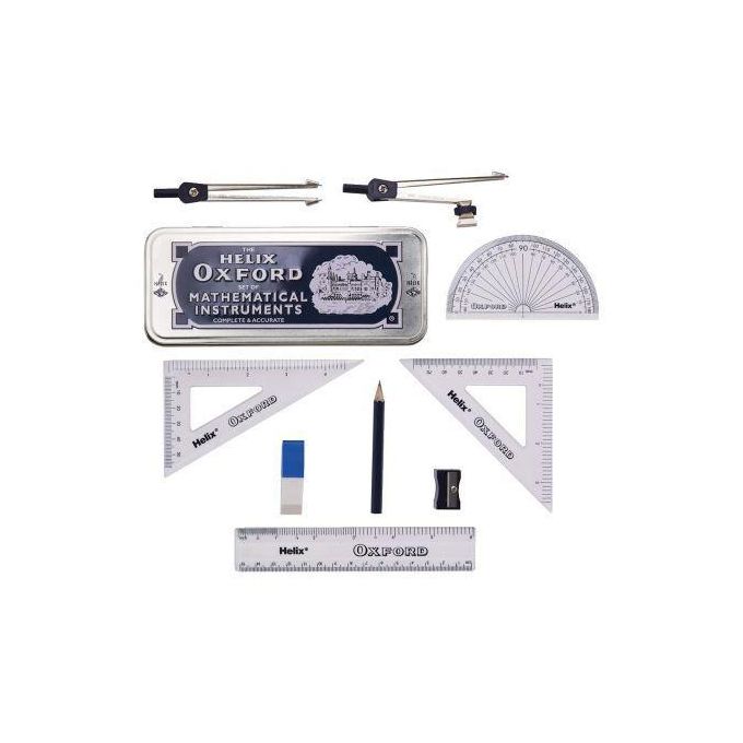 Helix Oxford School Mathematical Set - Geometrical Set Back to School