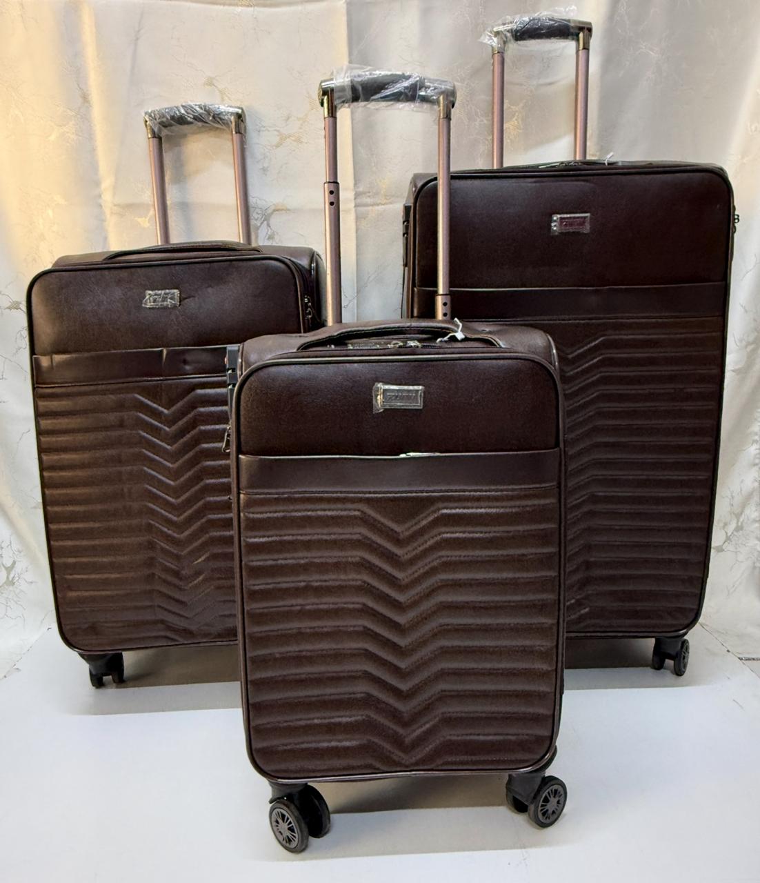 🪻STYLISH SUITCASE📍🪻Pioneer 3in1 PU Pioneer Leather Suitcase Airport Bag.It comes with a set of 360-degree wheels for convenient movement. It is large and spacious enough for your belongings. Ideal
