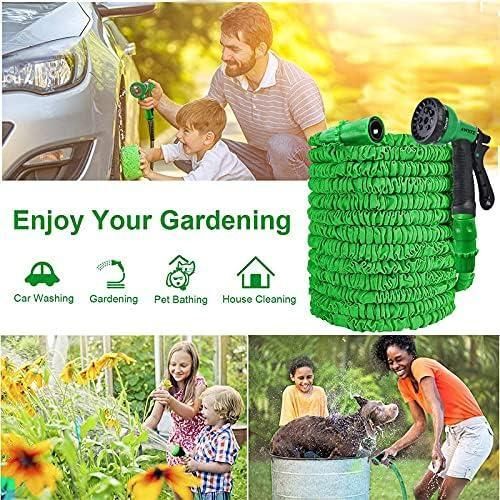 🌿 Say Goodbye to Tangled Hoses! 🌿  60M _ 200M Expandable 3 Times Magic Expandable Garden Hose Flexible Stretch Water Pipe With Water Spray Nozzle Good For Plants, Cars Cleaning, Pets Shower Lawn Car