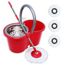 🧼 Spin Mop & Bucket Set – Clean Faster, Smarter! ✨  360 Spin Mop Rotating Bucket With Long Adjustable Mop.No spills, no shock and no damage to floors
Microfiber mop head works great wet or dry
Keeps