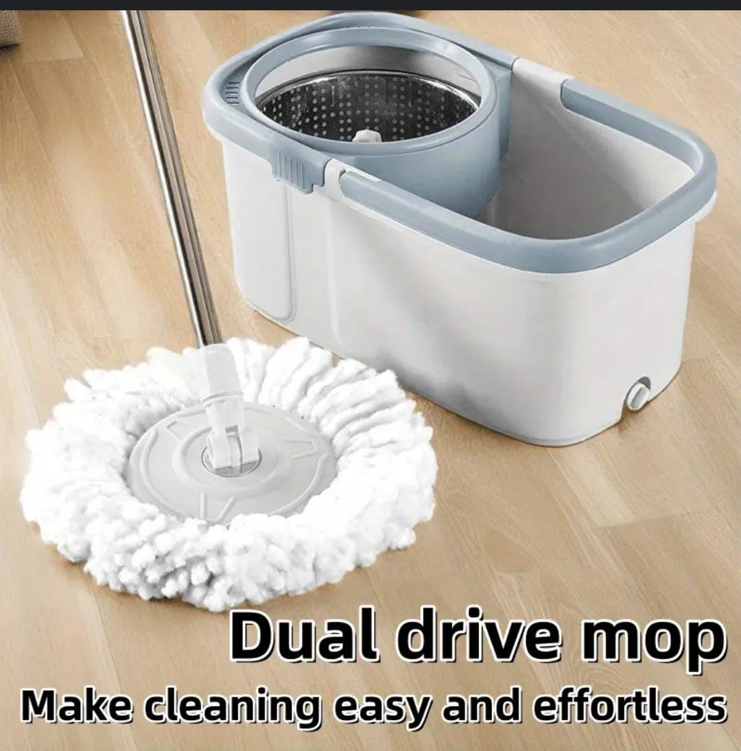 🌱Now DISCOUNTED 🌱✅️SHOP NOW✅️Fashion rotary mop 17L bucket, 112cm mop, 2 rags.360 rotating washable mop
No spills, no shock and no damage to floors
Microfiber mop head works great wet or dry
Keeps y