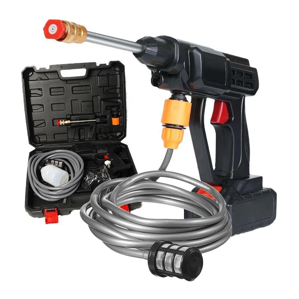 🪄Price Dropped 🪄❗️SHOP NOW❗️Wireless Car Wash Spray Gun Machine with Portable Lithium Battery.2 x 24V 15Ah rechargeable battery lasts above 60min (use 2-6 times on one charge)
Lightweight & Portable