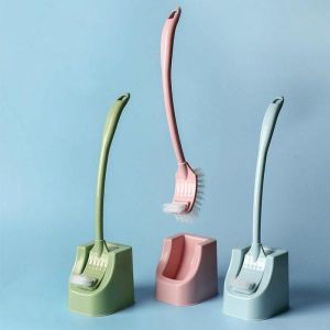 Double Sided Toilet Brush And Holder.Professional cleaning set with dense bristles and strong handle, you can reach hard-to-reach areas with perfect cleaning results.
Unique brush head