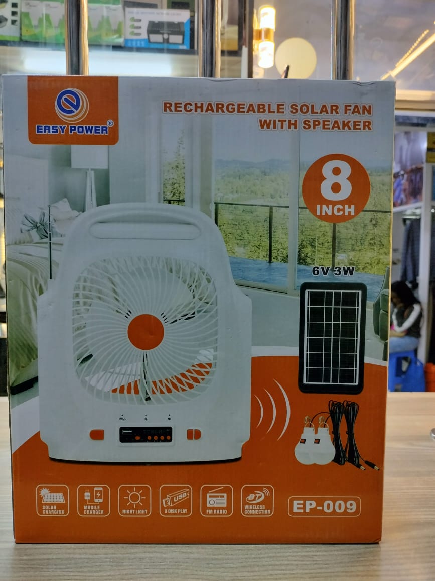 Best price for 🎀Easy Power Rechargeable AC DC Fan With Speaker And ...