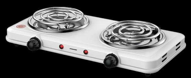 PRICE DROP🔥🔥Electric Double Table Top Cooker /Spiral Coil Hotplate🔥Heavy duty cast iron heating platePower indicator LightAdjustable temperature controlHeat up quicklyGreat for dorms or officesHeav