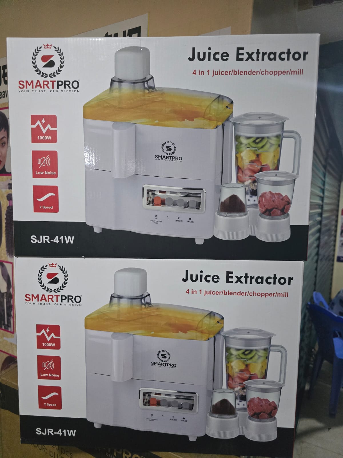 SMARTPRO 4-in-1 Juicer, Blender, Grinder & Mill – One Machine, Endless Possibilities! 🔥 Transform your kitchen with the Smartpro 4-in-1 Food Processor—a powerful all-in-one solution designed to handl