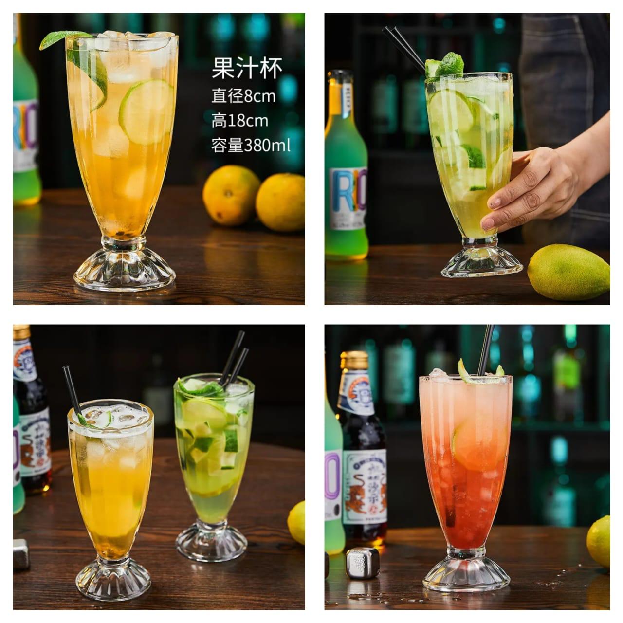 READILY AVAILLABLE🥳6 Pcs Juice, Ice Cream, Wine, Milkshake, Faluda, Smoothie And Cocktails Glass 380ml🥳Tempered glass makes them equally suitable for hot and cold liquids. Dishwasher and microwave s