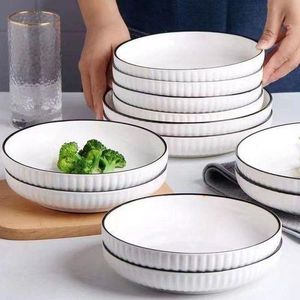 Japanese '8' Big Dinner Plates 6pcs. Buy this very beautiful and luxurious dinner set and you will enjoy your meal. This set is very durabale provided you handle with care.classic, yet elegant, pure w