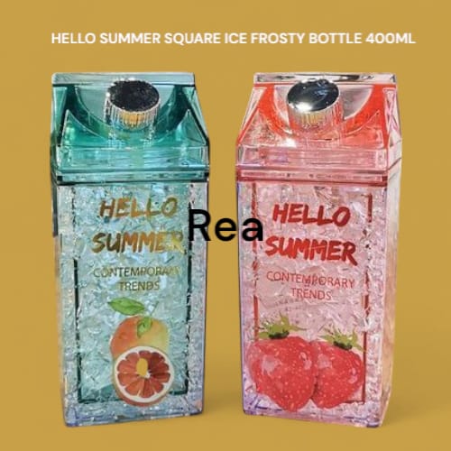 Hello summer square ice frosty bottle 400ml