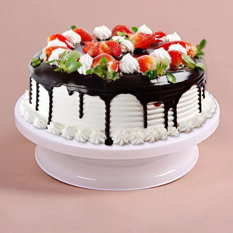 CAKE TURN TABLE. 360°Rotating Cake Decoration Turntable Baking Tool Turn Table, Non-slip surface on top of the platform to keep cake in place while you decorate, Easy-to-clean