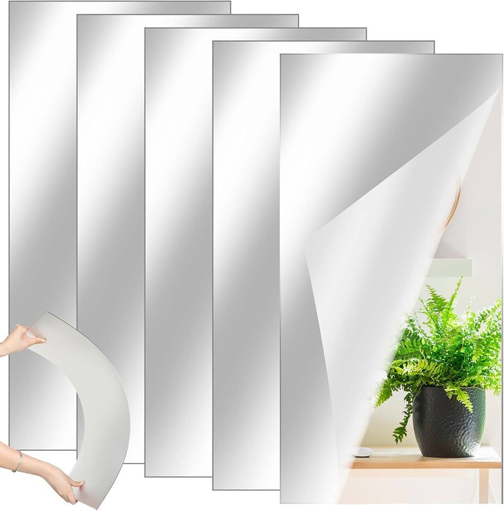 MIRROR. Self Adhesive UnBreakable  Acrylic Mirror, Lightweight yet sturdy for long-lasting use, Self-adhesive, no drilling required, Reflective décor, space enhancement, and interior styling