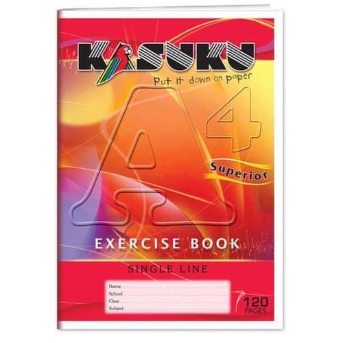 Kasuku A4 120-Page Exercise Books – 12pcs Set 📒
Ideal for school, home, or office, this Kasuku A4 Exercise Book set offers quality and convenience for all your writing needs. Each book contains 120 p