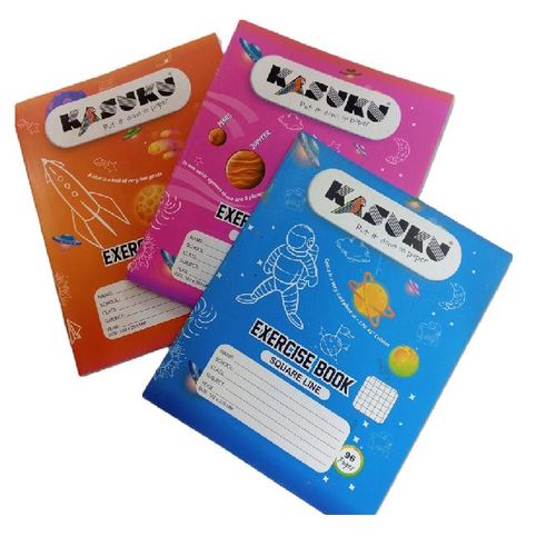 Kasuku A5 96-Page Exercise Books – 12pcs Pack
✏️ Perfect for school, office, or home use!
🖊️ Includes 11 ruled + 1 squared for all your writing and drawing needs.
💼 Compact A5 size – easy to carry a