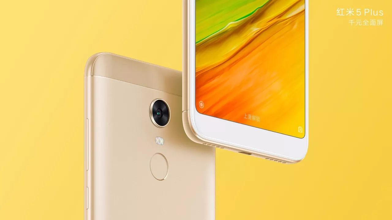 REFURBISHED XIAOMI REDMI 5PLUS 64GB GOLD/BLACK DISPLAY 6.0 INCHES REAR CAMERA 12MP BATTERY CAPACITY 4000MAH WITH  WARRANTY