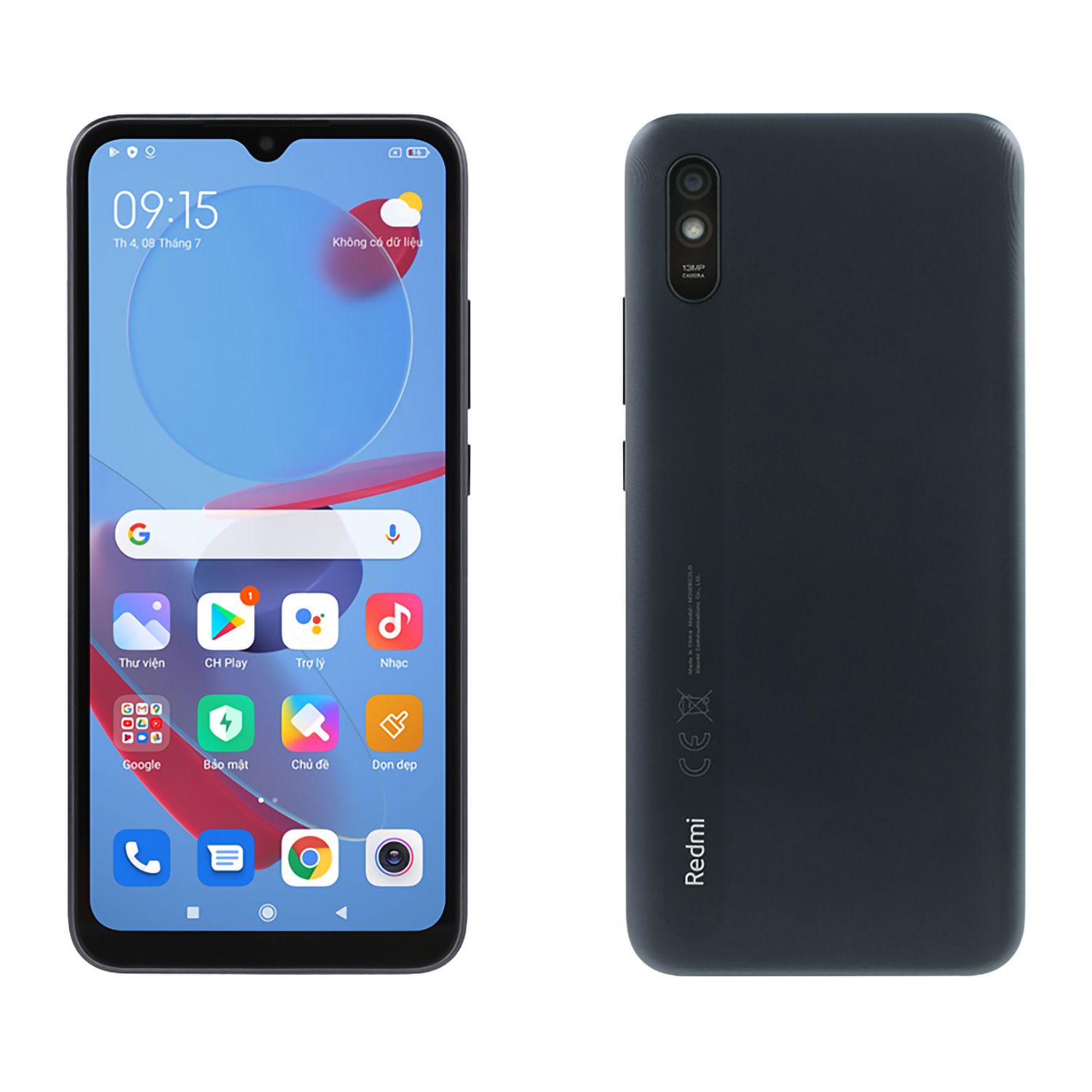 REFURBISHED REDMI 9A DISPLAY 6.6 INCHES 6GB RAM 128GB ROM 5000MAH BLACK 13MP BACK CAMERA WITH ACCESSORIES
