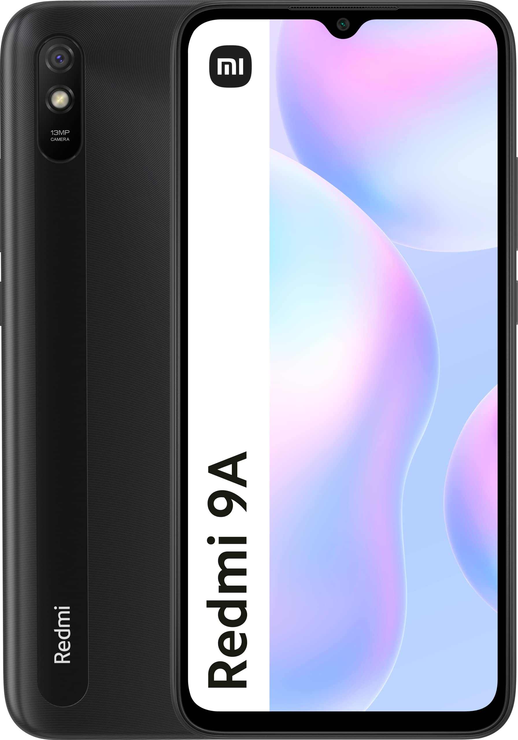 REFURBISHED REDMI 9A DISPLAY 6.6 INCHES 6GB RAM 128GB ROM 5000MAH BLACK 13MP BACK CAMERA WITH ACCESSORIES