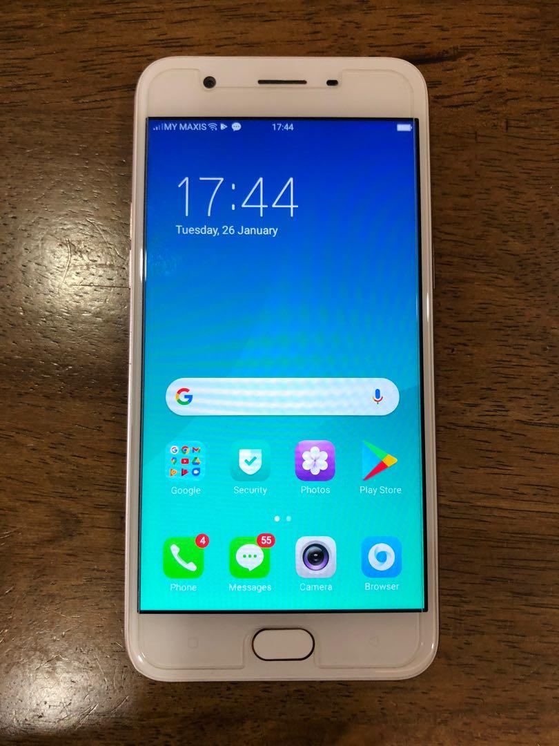 Refurbished oppo A57 3gb ram 32gb rom front camera 16mp display 5.2 inch gold and black with 3 months warranty