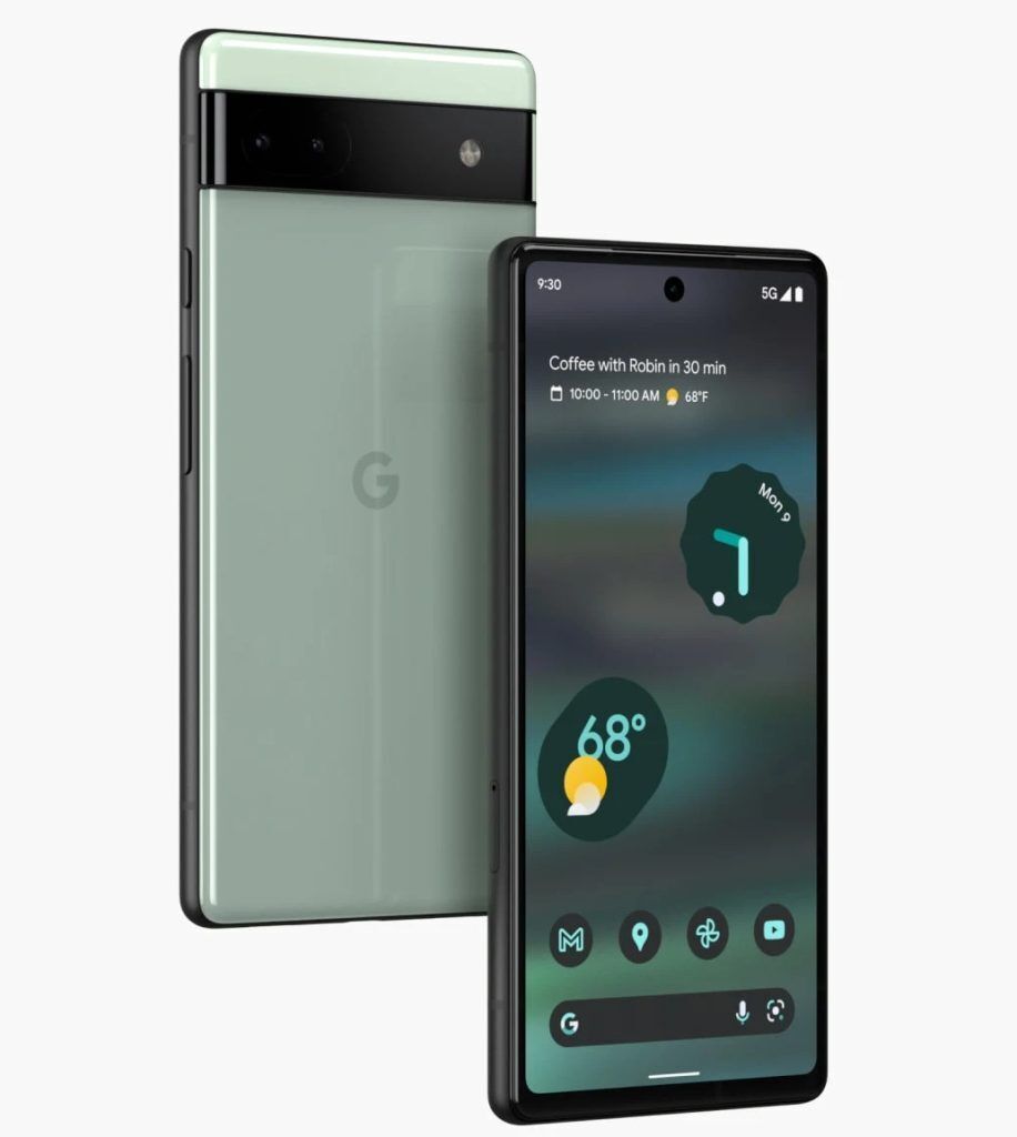 REFURBISHED CLEAN 99% GOOGLE PIXEL 6 128GB  SIM/E-SIM 6.4 INCHES 8GB RAM 128GB ROM DUAL REAR CAMERA 50MP + 12MP FRONT CAMERA 8MP BATTERY CAPACITY 4614 Mah