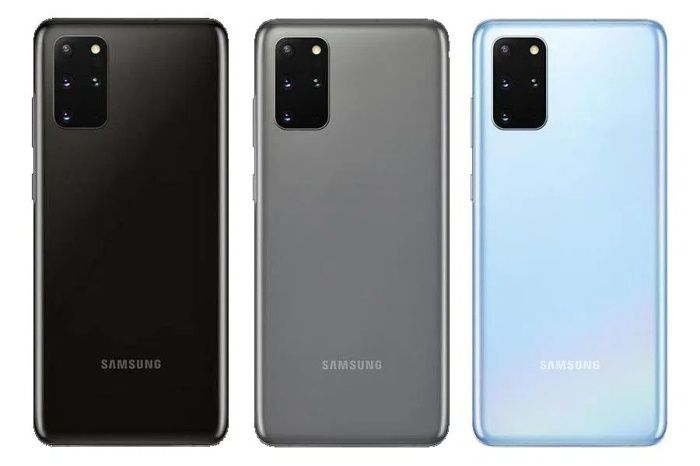 SEALED SAMSUNG S20 PLUS 5G 12GB RAM 128GB ROM GREY DISPLAY 6.7 INCHES TRIPPLE REAR CAMERA 12MP + 64MP + 12MP