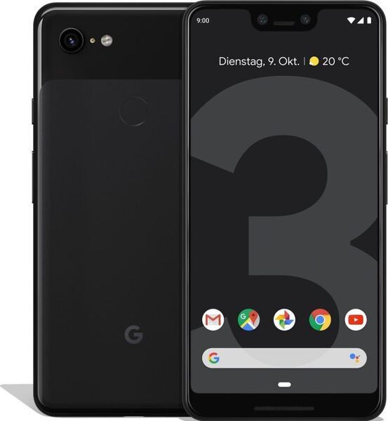 REFURBISHED GOOGLE PIXEL 3XL 4GB RAM 128GB WHITE 6.3 INCHES DUAL FRONT CAMERA 8MP + 8MP 99% SUPER  CLEAN