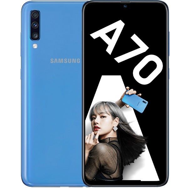 REFURBISHED SAMSUNG A70 6GB RAM 128GB ROM BLACK DISPLAY 6.7 INCHES TRIPPLE BACK CAMERA 32MP + 8MP + 5MP BATTERY CAPACITY 4500 MAH