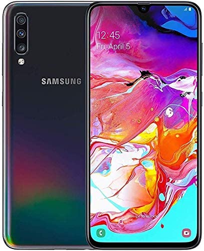 REFURBISHED SAMSUNG A70 6GB RAM 128GB ROM BLACK DISPLAY 6.7 INCHES TRIPPLE BACK CAMERA 32MP + 8MP + 5MP BATTERY CAPACITY 4500 MAH