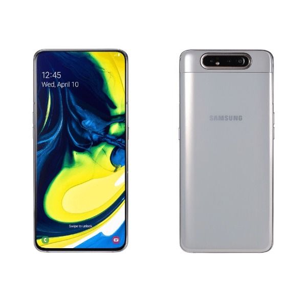 REFURBISHED SAMSUNG A80 128GB ROM 8GB RAM BLACK DISPLAY 6.7 INCHES REAR ROTATING CAMERA 48MP + 8MP ANDROID 9